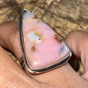 Pink Peruvian Ring Size 7 1/4